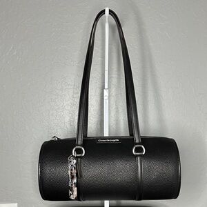 Coachtopia Black Barrel Shoulder Bag